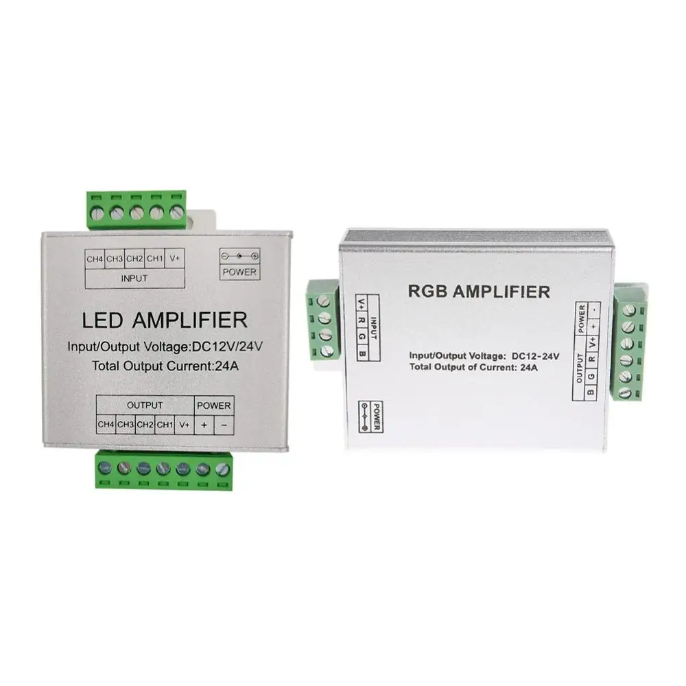 Усилитель светодиод RGB/RGBW 3CH/4CH DC12-24V 24A Мощность повторителя консоли контроллер