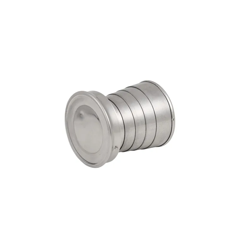 Складная чашка из нержавеющей стали для путешествий 1 шт. переносная уличная