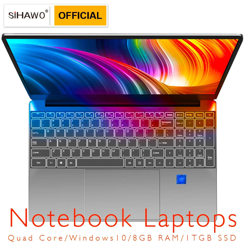Ноутбук 15," Intel Core i3 5005U Win10 1920x1080 FHD 8 ГБ ОЗУ 1 ГБ SSD ноутбук с подсветкой клавиатуры металлическая крышка ноутбука
