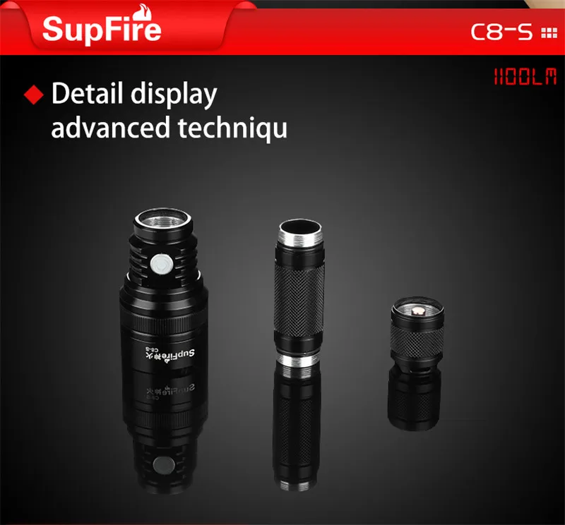 Флэш-светильник светодиодный Linterna USB флэш-светильник Supfire C8-S ручной светильник Lanterna походная лампа для Sofirn Convoy C8 Fenix велосипедный светильник A025