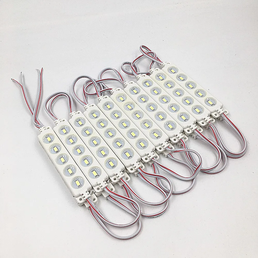 

1000 шт. светодиодный модуль 5 светодиодов впрыска SMD 5730 водонепроницаемый наружный свет подсветка для билборда DC12V белый синий красный теплый...