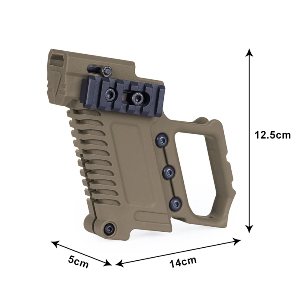 Тактический Пистолет ActionUnion набор карбина Glock 17 19 рельсовые основы пистолет для