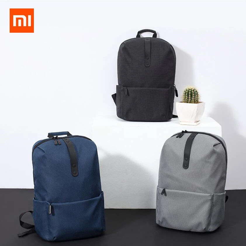 Рюкзаки Xiaomi в старомодном стиле 2019 оригинальные вместительные короткие школьные