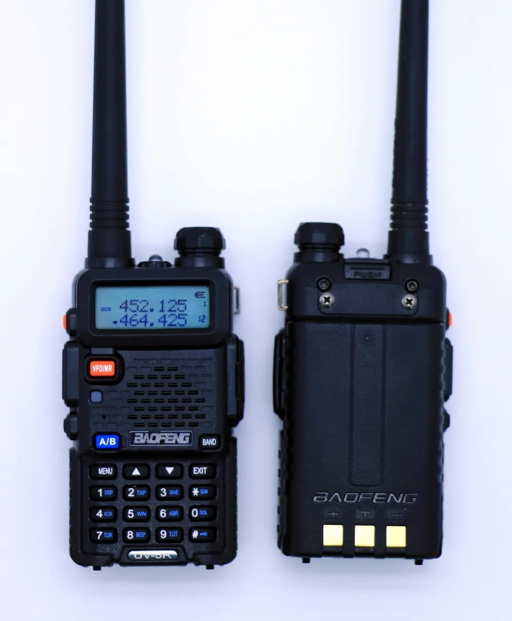 2pcs BaoFeng UV-5R Walkie Talkie UHF VHF Dual Band UV5R CB Portable Radio 128CH 5W VOX Flashlight Display FM Transceiver | Мобильные