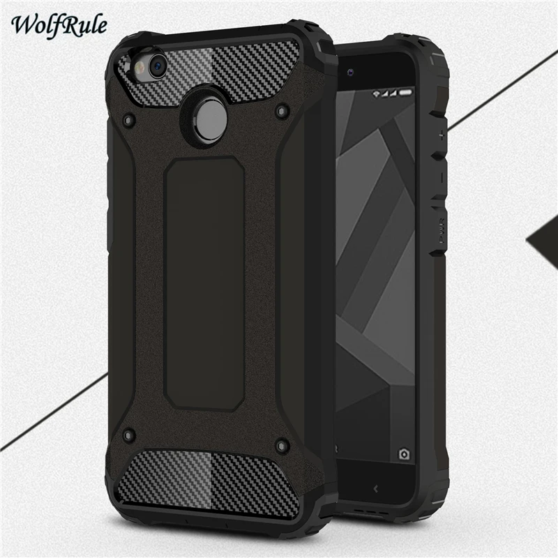 Xiaomi Redmi 4X Case Soft Silicon TPU WolfRule Cover for pro 5.0&quot Full Protective Shockproof Phone &lt | Мобильные телефоны и