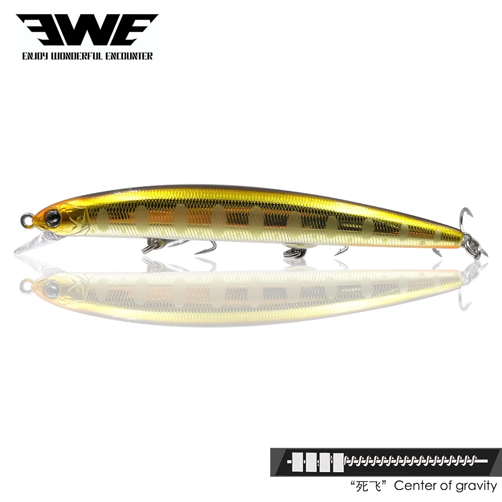 

EWE BAOJUN2 S115/S140F float Minnow lure 13g/21g jerkbaits wobbler artificial bait fishing tackle for trout pike lures wobblers