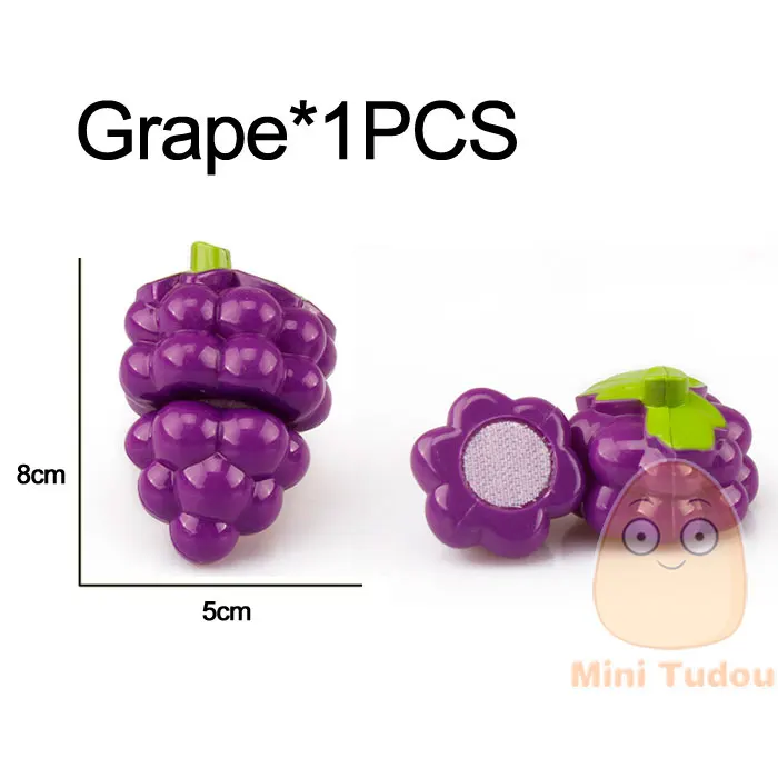 Grape Minitudou еда игрушки cut фрукты овощи детская кухня развивающие продукты питания овощи детская кухня притворись play kitchen cut игрушки малыша миниатюрные питание фрукты игрушки для девочек Мальчики - Цвет: Grape