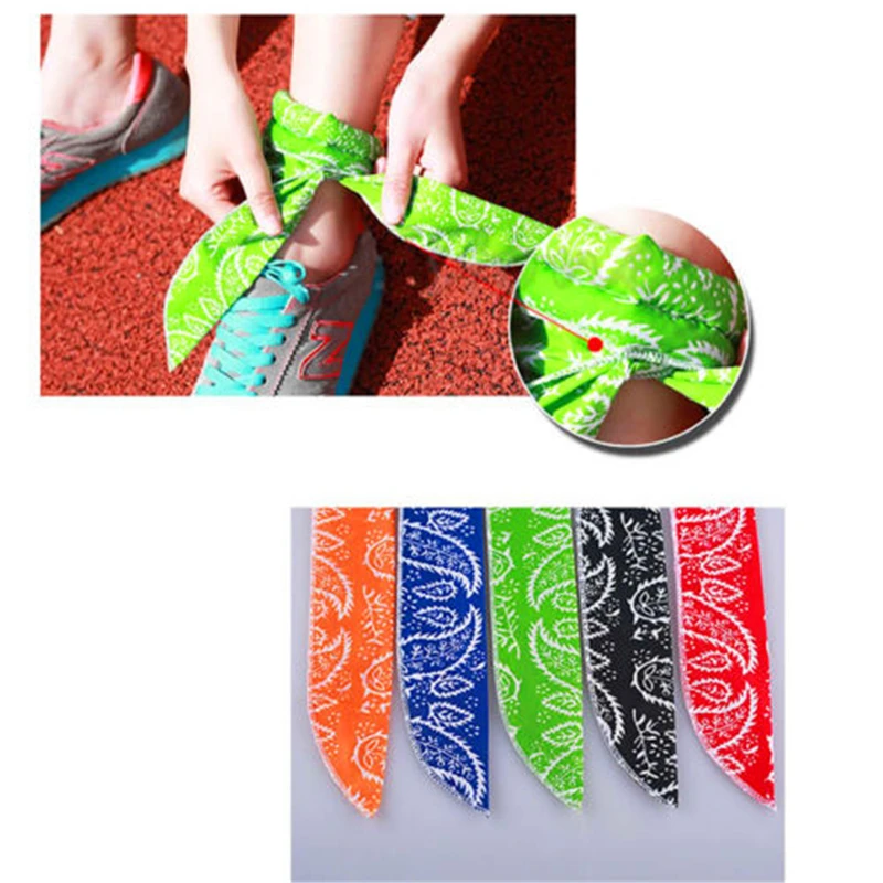 Новинка Лето охладитель шарф для шеи охлаждающая обертка тела галстук с принтом