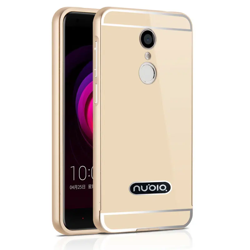 Роскошные Алюминий для zte Nubia Z11Max чехол для телефона чехол s металлический бампер зеркало Пластик задняя крышка для zte Nubia Z11Max чехол 6,0 дюймов