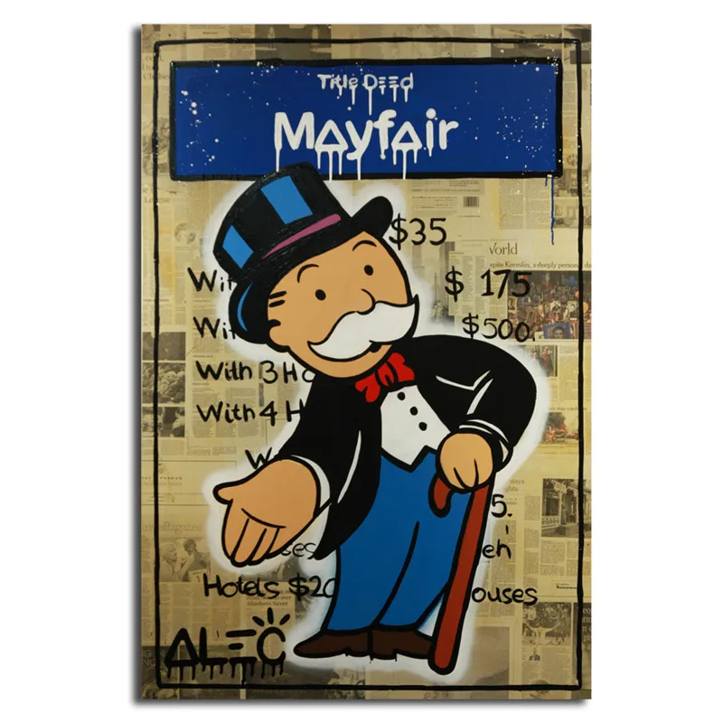Alec монополярно инвестировать в Mayfair стены улицы художественные плакаты печать