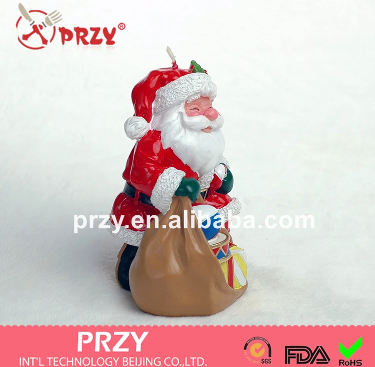 

Christmas candles mold cake decoration mold candle mould creative holiday party supplies Santa Claus Gift silicon mold