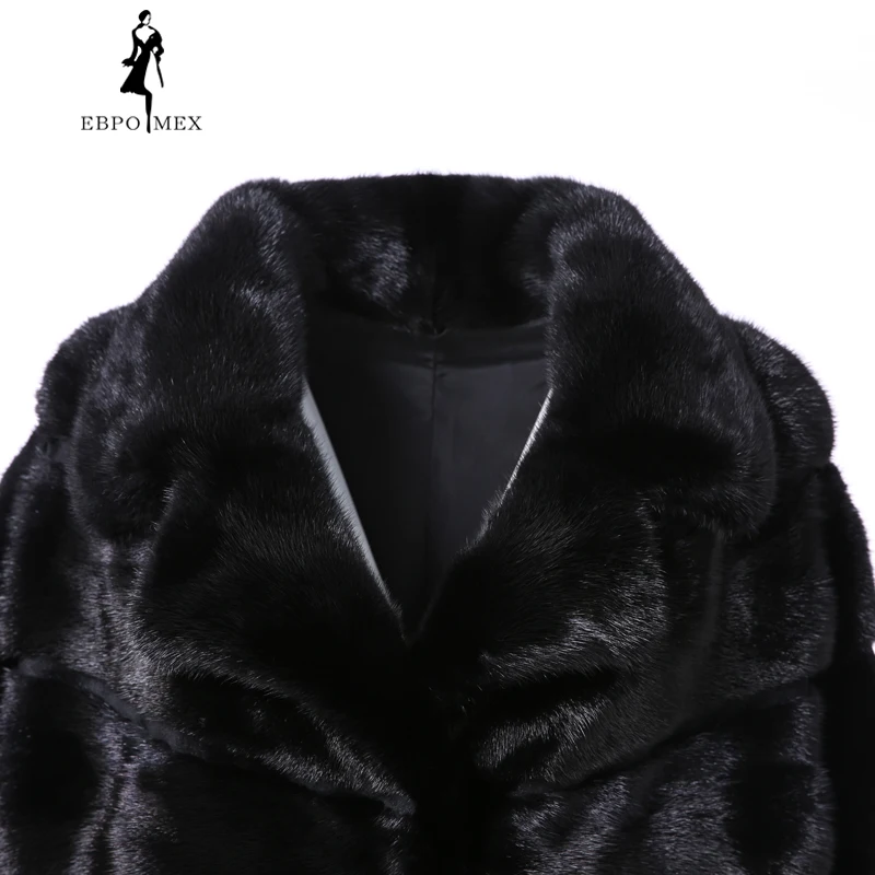 2018 Casual new winter imports fur coat mink high-end Solid real long slim fashion Thick | Женская одежда