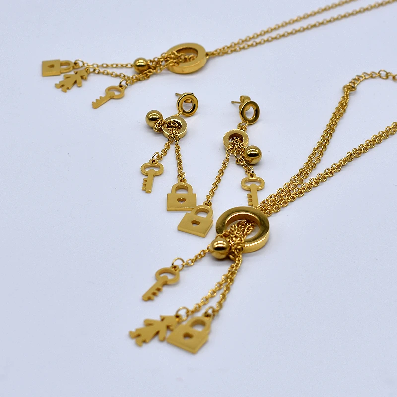 AMUMIU Женские кулоны браслет серьги ожерелье набор ювелирных изделий для помолвки