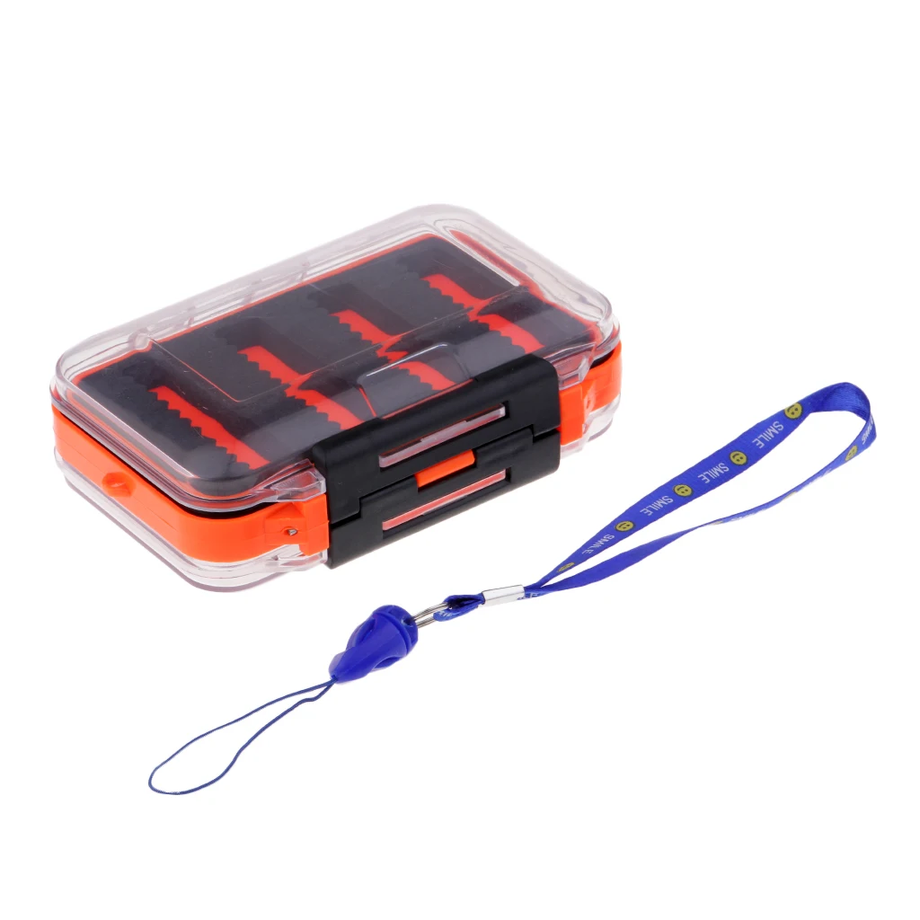 Fly Box Водонепроницаемый рыболовные снасти Коробка Приманка Ложка Крюк ящик для