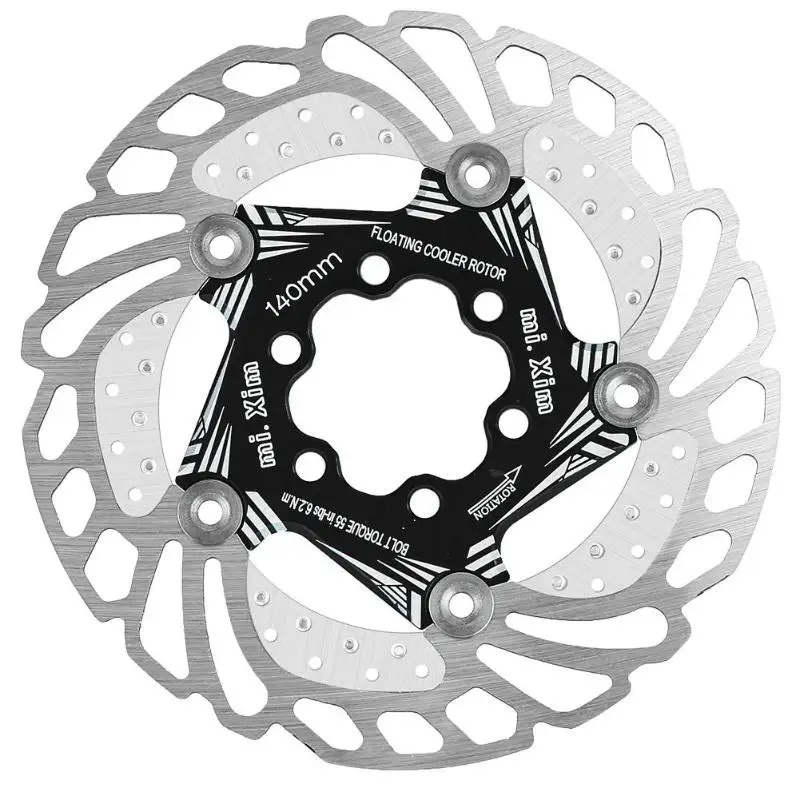 Type C Black 140-S1 Тормозные роторы для горного велосипеда MTB, быстросохнущий, из нержавеющей стали 140/203 мм, плавающий диск с быстрым охлаждением, тормозной ротор, Аксессуары для велосипеда - Цвет: Type C Black 140-S1
