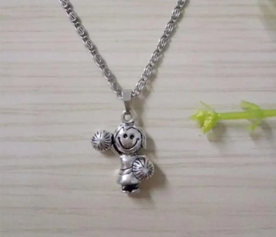 Новые модные украшения Винтаж античный серебряный цвет милые девушки-болельщики