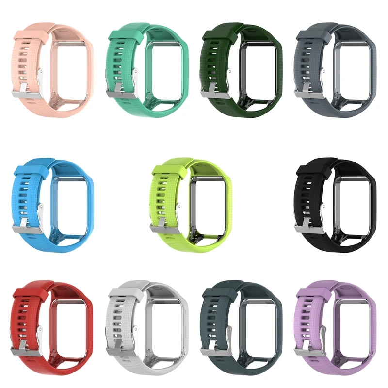 New Silicone Replacement Wrist Band Strap For TomTom Runner 2 3 Spark 3 GPS Watch