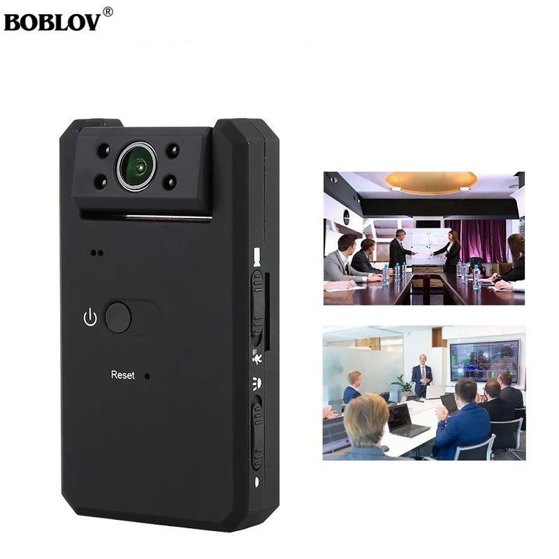 BOBLOV MD90 Mini DV Camara черная 1080P инфракрасная мини видеокамера ночного видения с