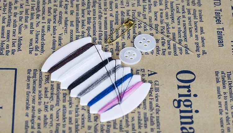 Горячий 100 набор Мини Портативный комплект для шитья игольчатой нитью кнопка Pin