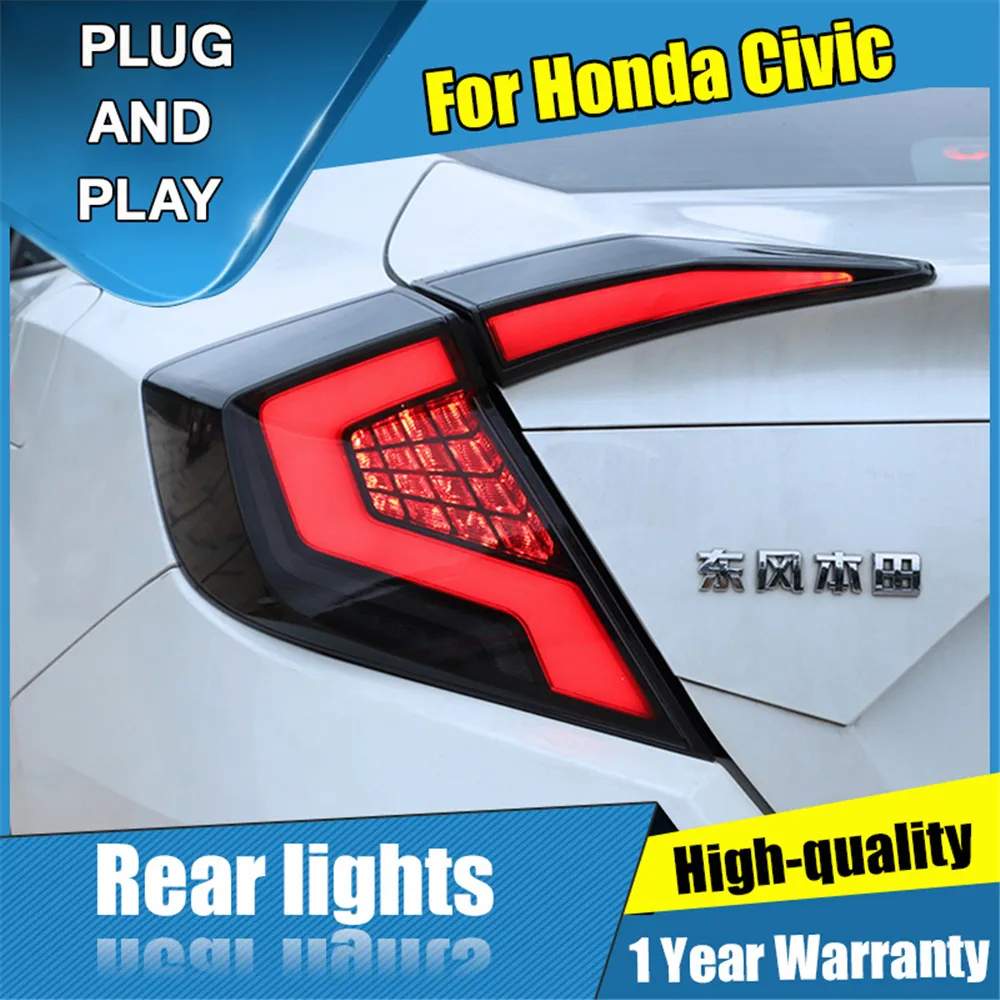 4 шт. автомобильный Стайлинг для Honda Civic светодиодный средняя сетчатая светильник