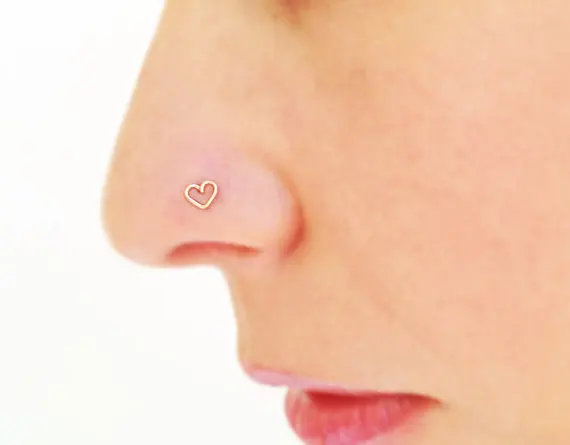 Женские кольца для носа PINJEAS серьги шпильки козелка сердца ручной работы