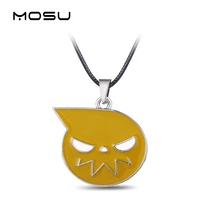 mosu hot anime soul eater metal necklace soul logo pendant cosplay accessories jewelry can drop shipping