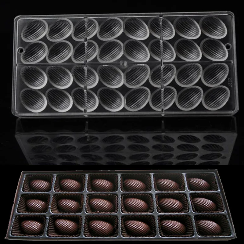 32 Cavities egg mould chocolate 2018 new design polycarbonate chocolate moulds easter egg chocolate mold