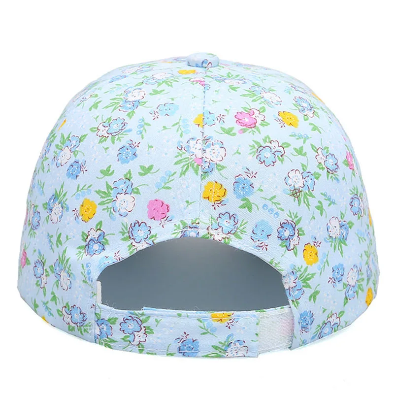 Женская летняя модная Регулируемая хлопковая бейсболка с цветочным принтом в