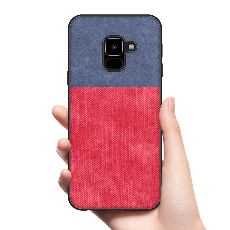 Shockproof Fabric Case For Samsung Galaxy A3 A5 A7 2017 A6 S A8 PLUS 2018 A8Plus Phone Cover Funda Bumpe |