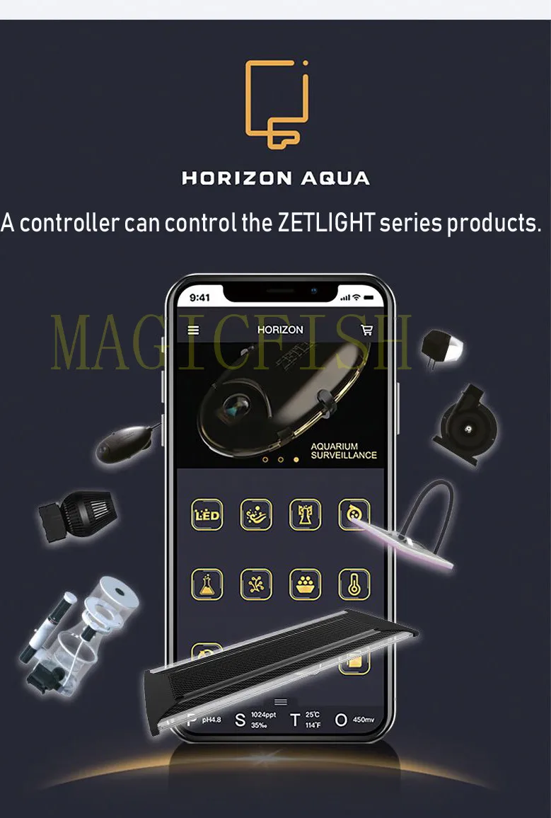 Zet светильник ZT6500II ZT6600II ZT6800II морской цилиндр светильник коралловый светильник морской цилиндр светодиодный светильник для аквариума