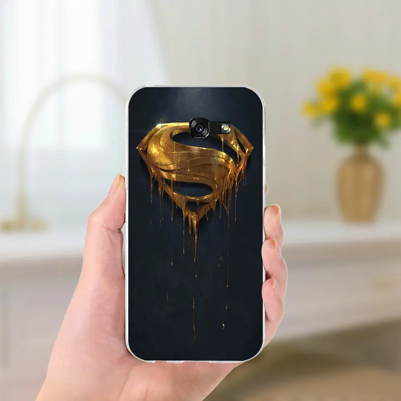 Виды Супермен логотип для samsung Galaxy Note 2 3 4 5 8 S2 S3 S4 S5 мини S6 S7 s8 S9 Edge Plus Fundas тонкий