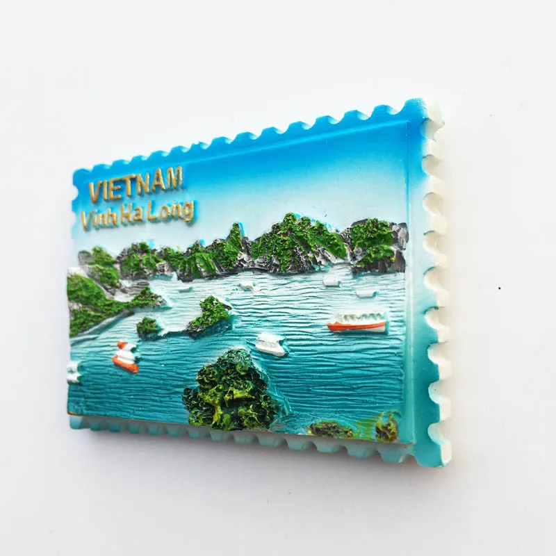 Вьетнам Halong Bay рисунок на холодильник наклейка креативный пейзаж магнит сувенир