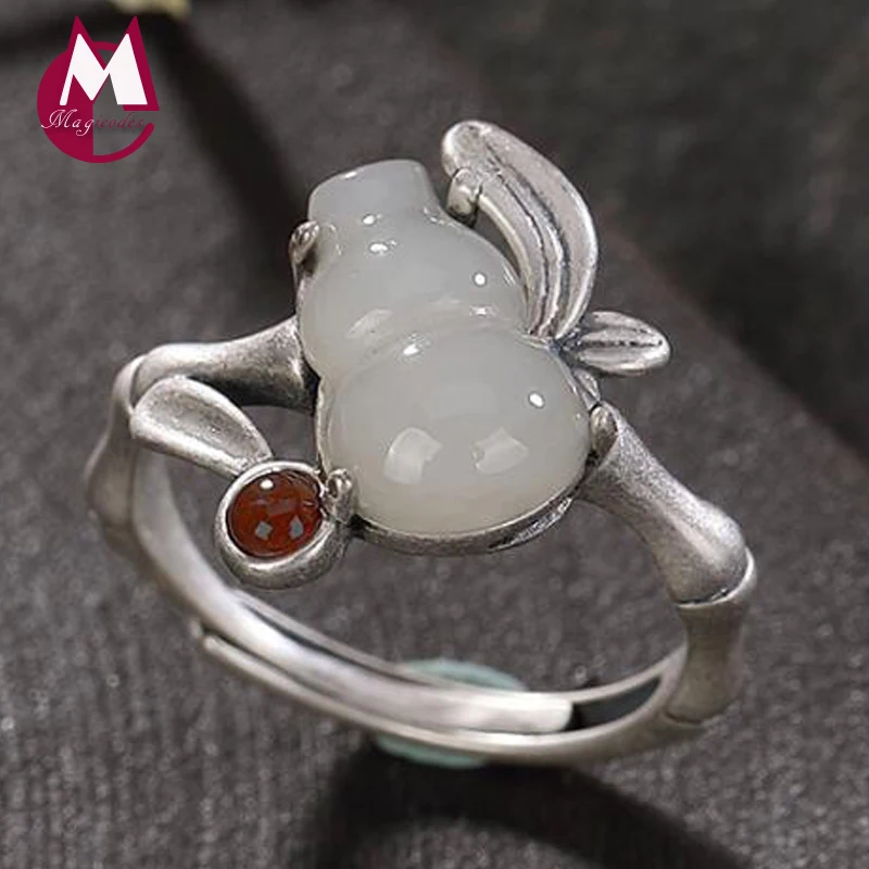 Кольца R19 из серебра 925 пробы кольца натурального камня с регулируемым мысом цвет