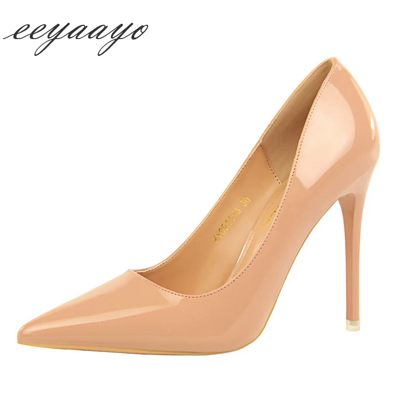 2019 г. Новые Демисезонные женские туфли лодочки пикантные офисные свадебные на