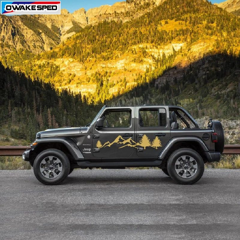 Виниловая наклейка на автомобиль Jeep Wrangler Rubicon Sahara 4 двери|Наклейки автомобиль| |