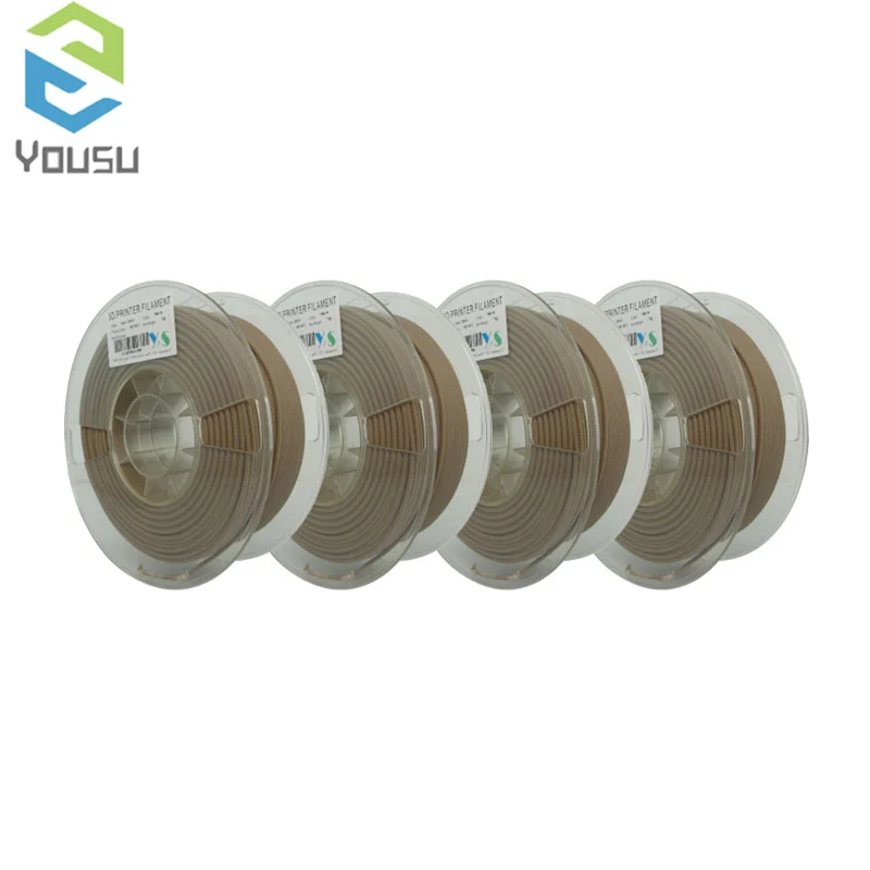 Дерево/PETG/TPU = FLEX/нейлон/TABS Филамент пластик YOUSU для 3d принтера ANET ENDER/1 кг 340 м/диаметр 1,75 мм/ из города