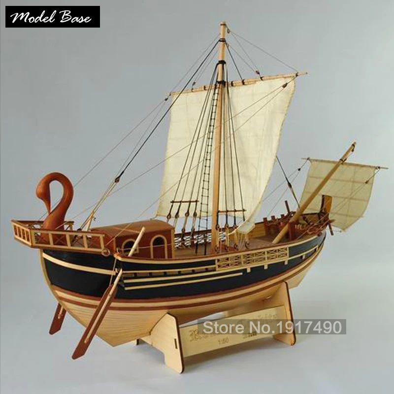 Roman Corbita merchant ship test beta деревянные модели Парусников набор материалов|wooden sailboat|set