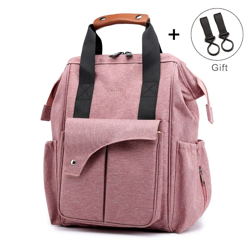 Pink SeckinDogan детские пеленки мешок Теплоизоляционный рюкзак для мам вместительные, для будущих мам сумка для коляски дорожные рюкзаки для кормящих мам - Цвет: Pink