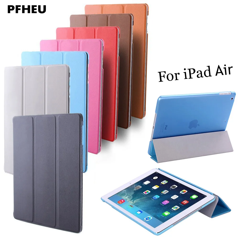 Для iPad Air 1, цветной PU смарт-чехол PFHEU, Магнитный чехол для APPle iPad Air1 retina, выпуск 2013