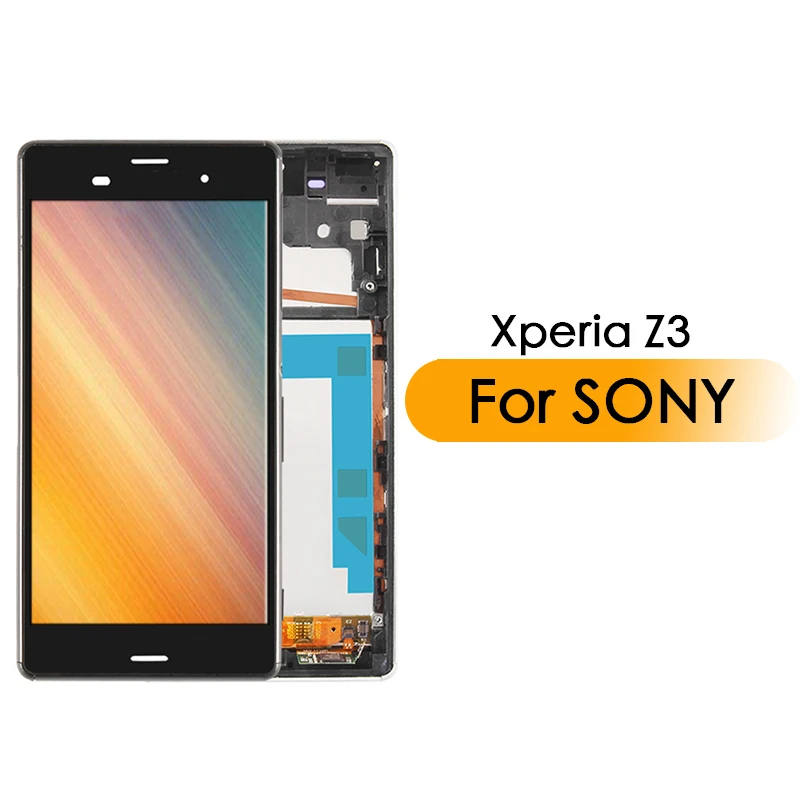 Оригинальный ЖК дисплей в сборе с сенсорным экраном и рамкой для SONY Xperia Z3 двойной