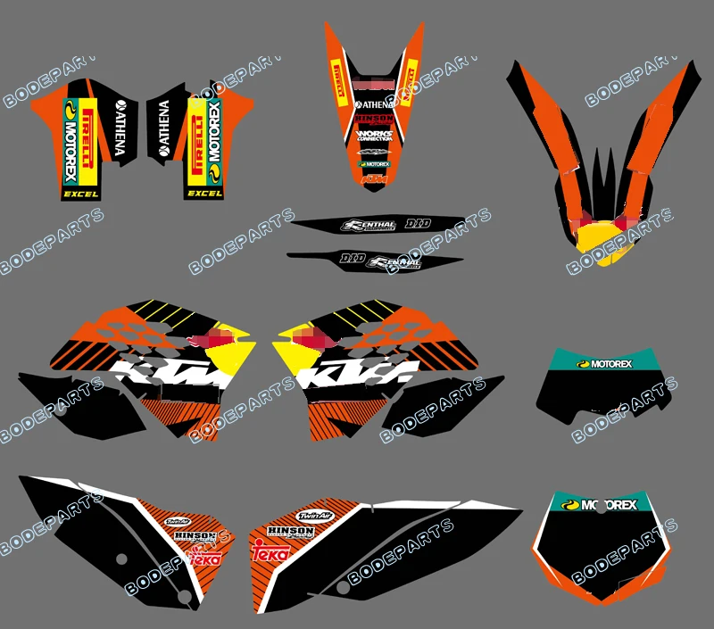 R B Logo (Bull) наклейка на мотоцикл велосипед-внедорожник XC SX EXC с надписью Grahics для KTM