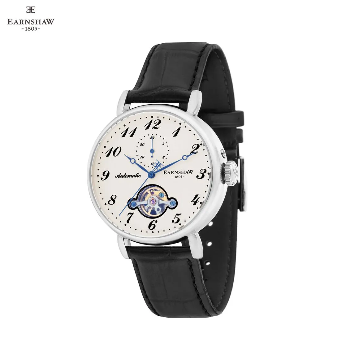 Наручные часы Earnshaw ES 8088 02 мужские механичексие с автоподзаводом на кожаном