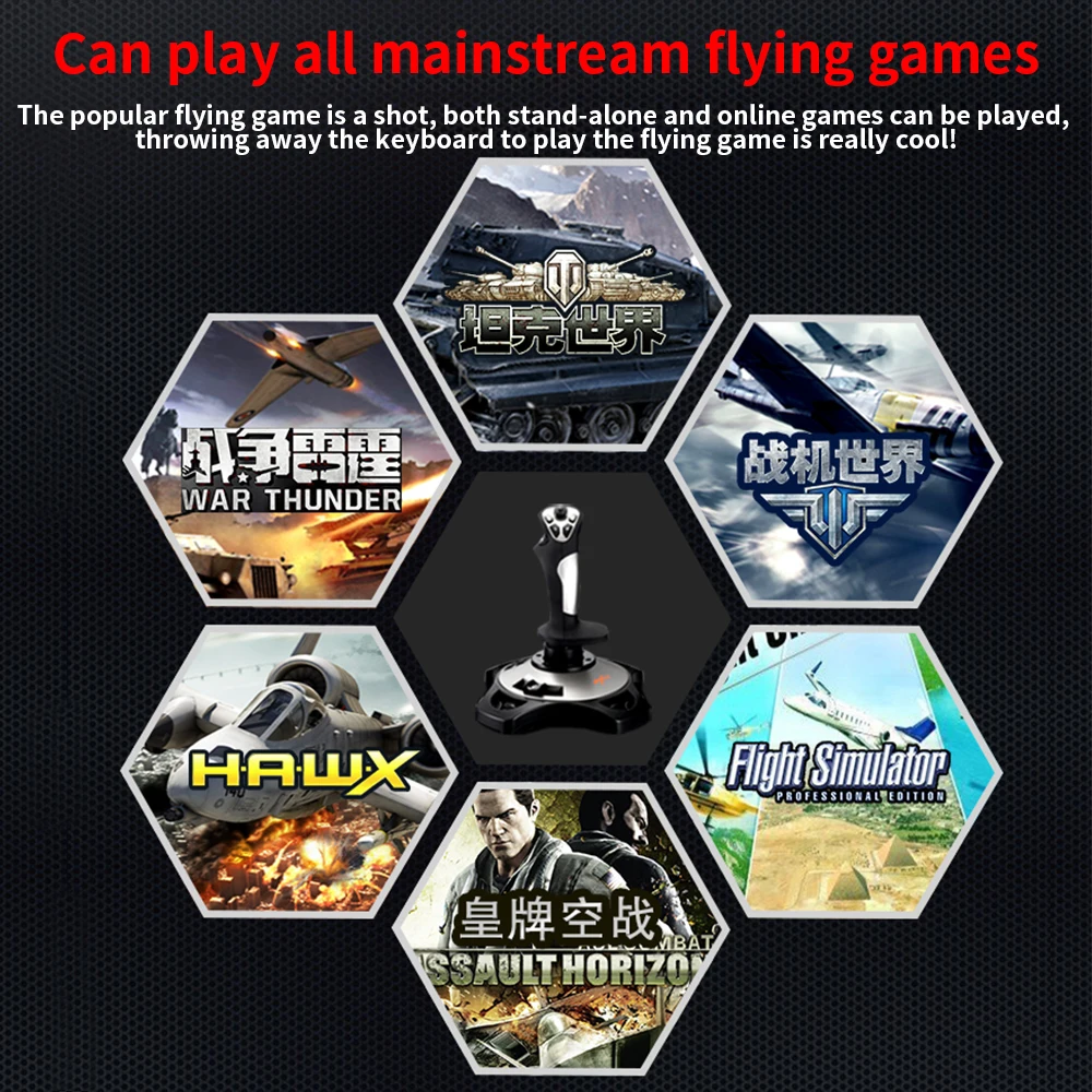 PXN Thunder Pro компьютерный симулятор джойстик для полетов microsoft civil aircraft simulator джойстик