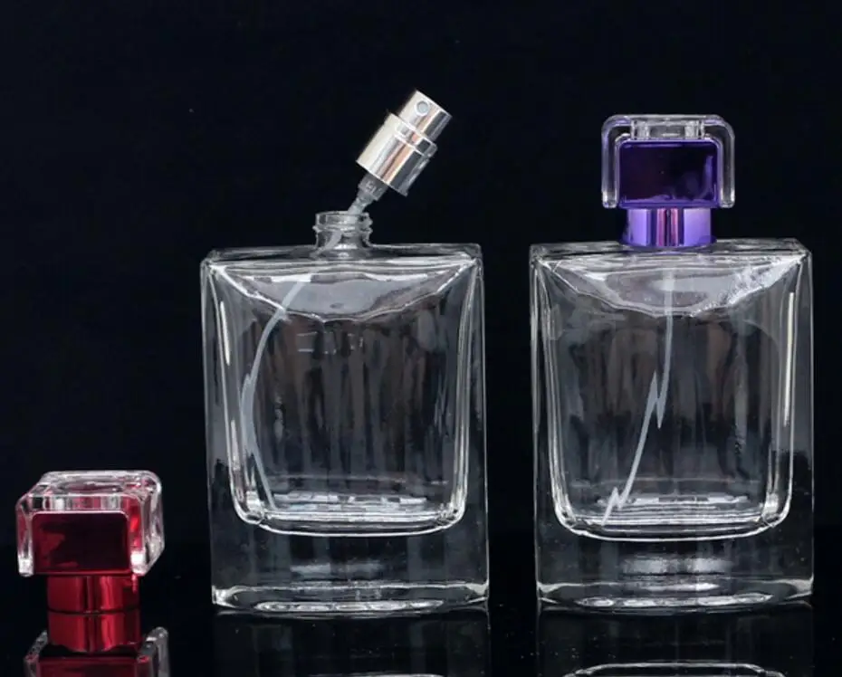 Wholesale 50pcs/lot High Quality 100ml Glass Perfume Spray Bottle Empty Clear Refillable Cosmetic Bottles | Красота и здоровье