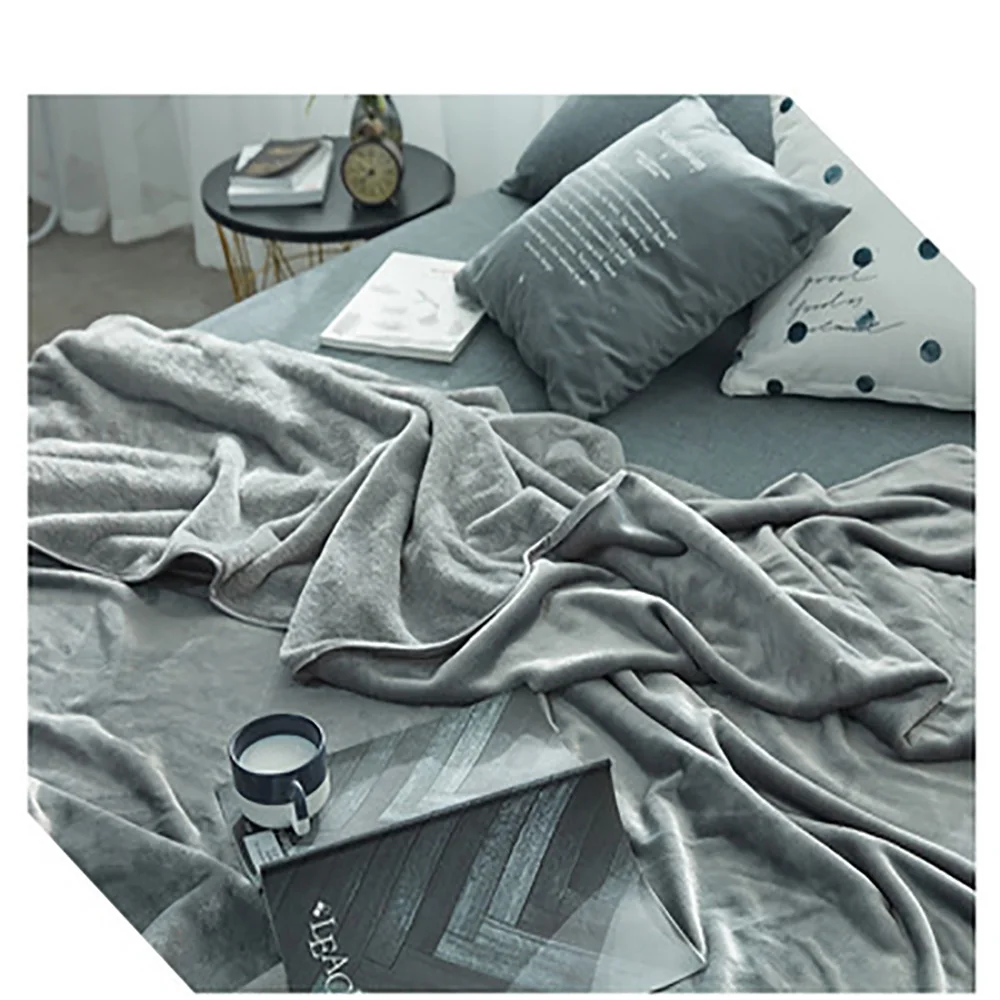 Горячее постельное белье толстое бархатное одеяло Золотое Композитное