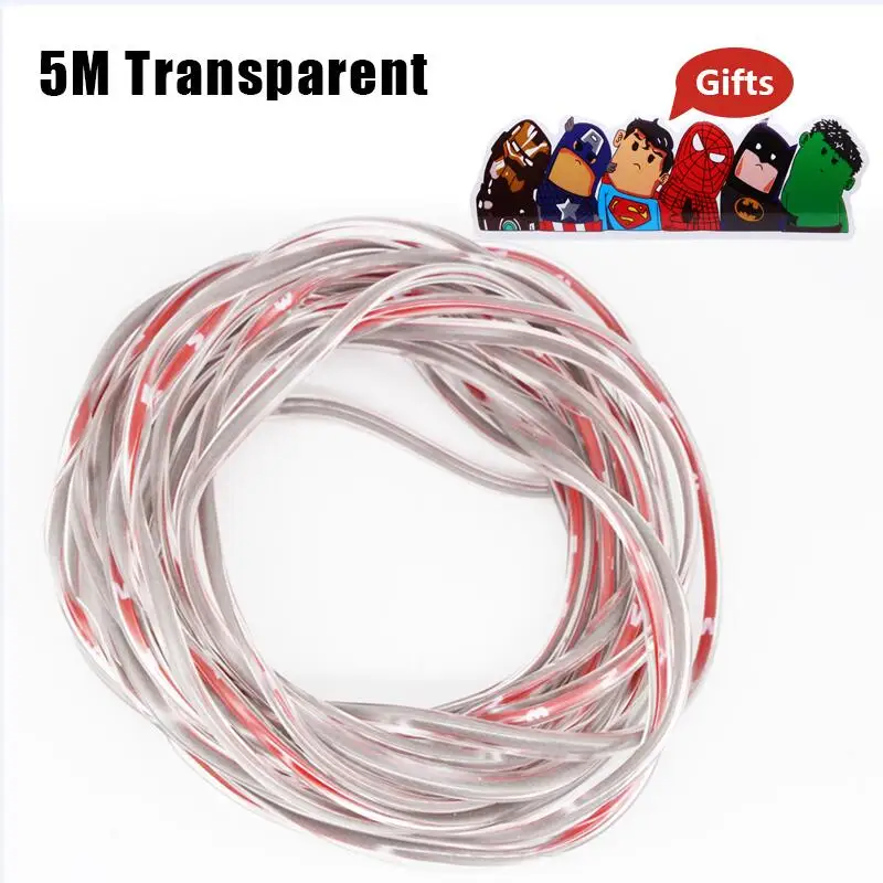 5M Transparent Автомобильные щетки kawoo, боковой край двери, защита от царапин, стикер для автомобиля, молдинги для Citroen C4 MK1 MK2 Aircross C2 C3 C5 - Цвет: 5M Transparent
