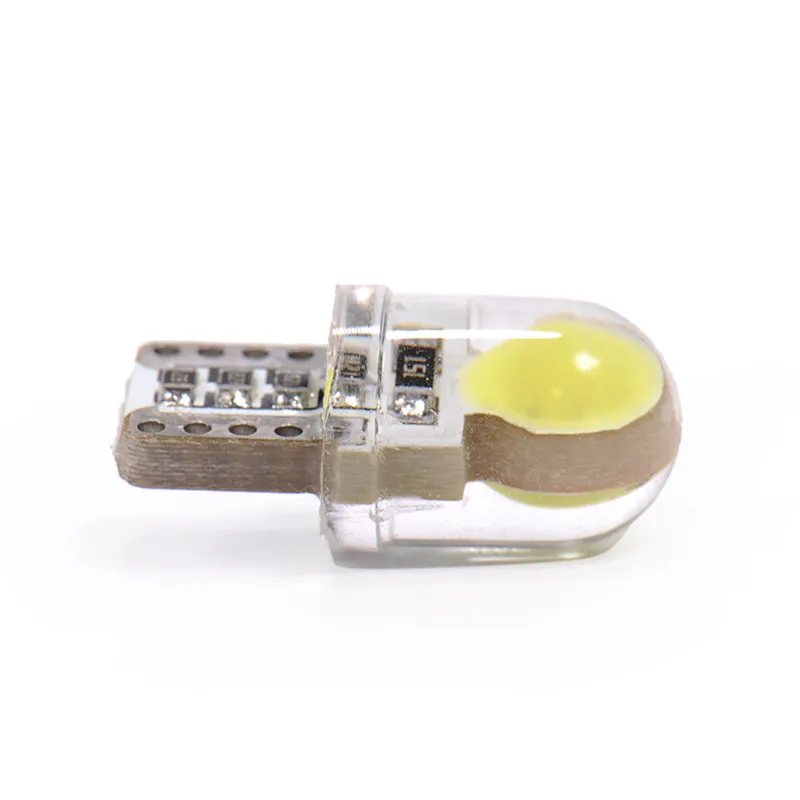 1 шт. супер яркий светодиодный T10 W5W 194 168 147 COB LED лампы силиконовые Дисплей широкие