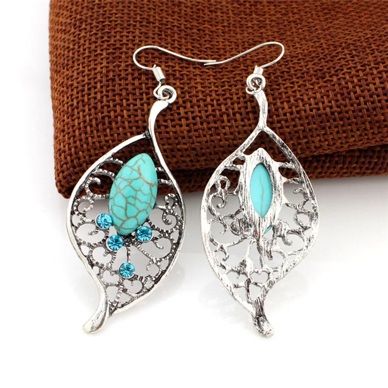 Boucles D'oreilles богемные хиппи Oorbel Brincos Mujer Pendientes Howlite каменные серьги в стиле бохо