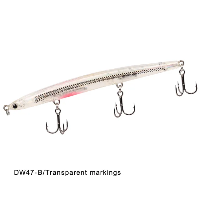 TSURINOYA DW47 Тонущая приманка для рыбалки карандаш 12 г 110 мм приманки тонкие искусственные приманки жесткие рыболовные приманки - Цвет: DW47 B