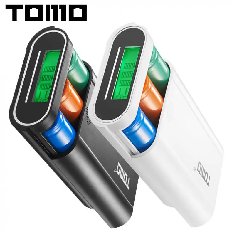 TOMO T3 USB Li Ion интеллектуальное зарядное устройство Портативный ЖК Смарт DIY банк